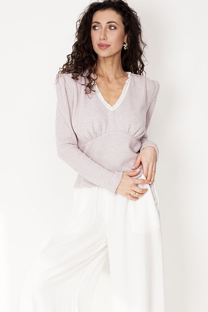 Flora Sweater with lace
