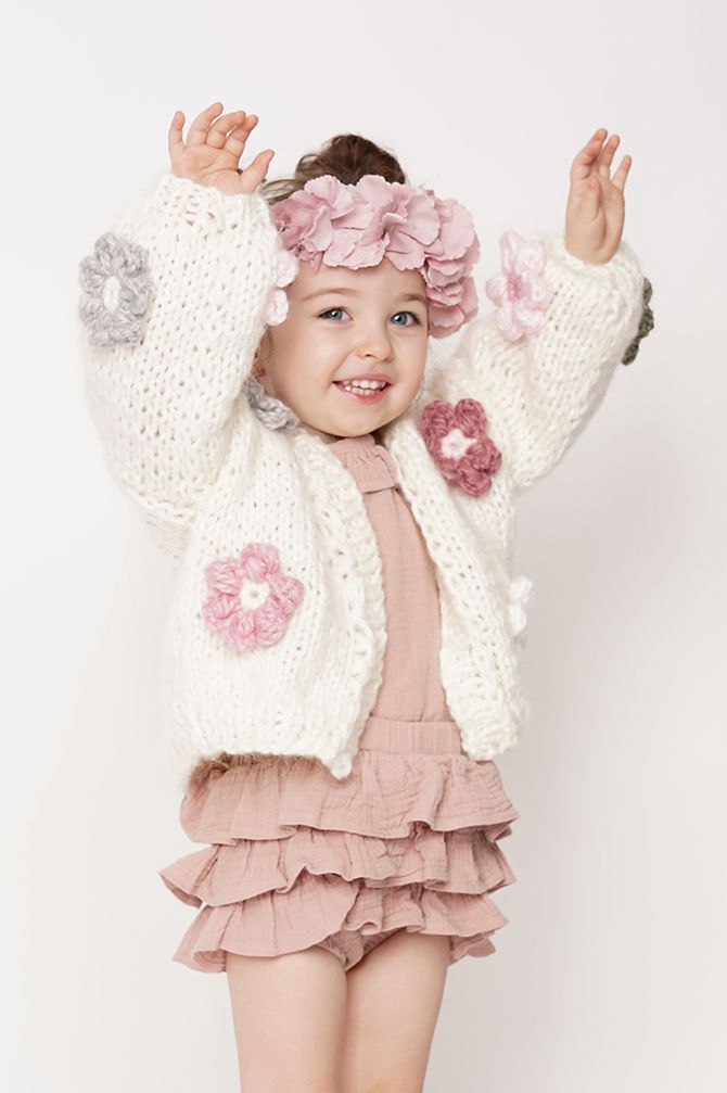 HAND MADE Flower PETIT Sweater