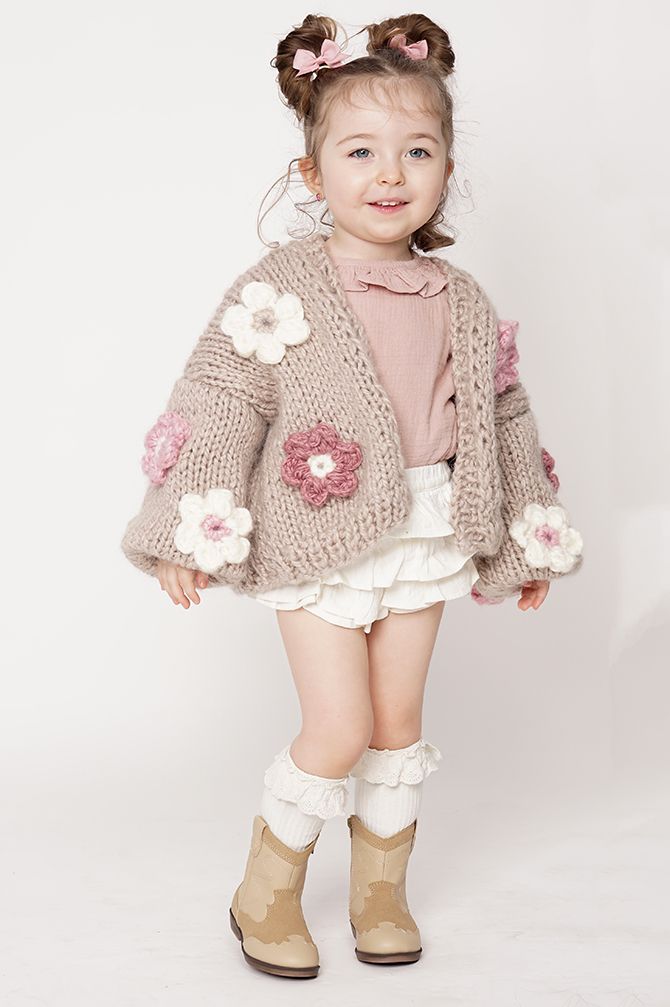 HAND MADE Flower PETIT Sweater