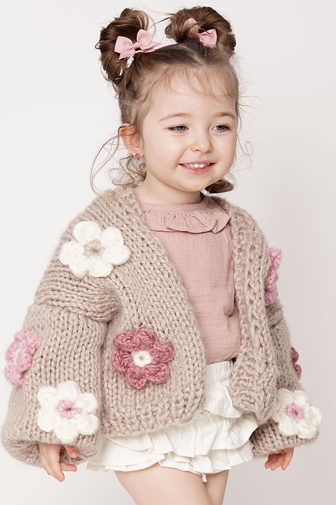 HAND MADE Flower PETIT Sweater