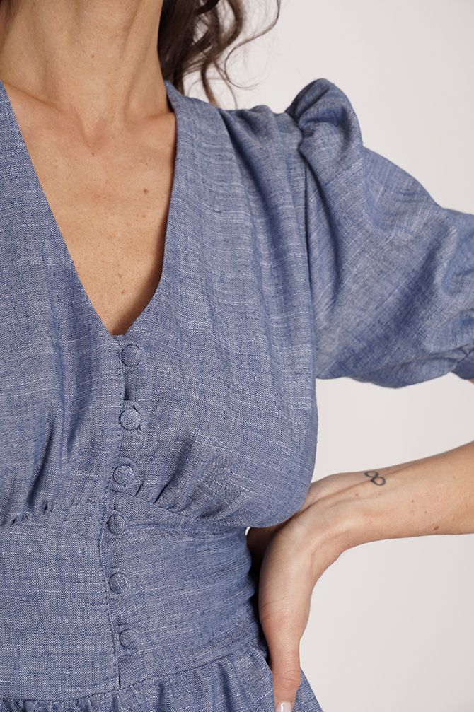 Maribel Linen Dress