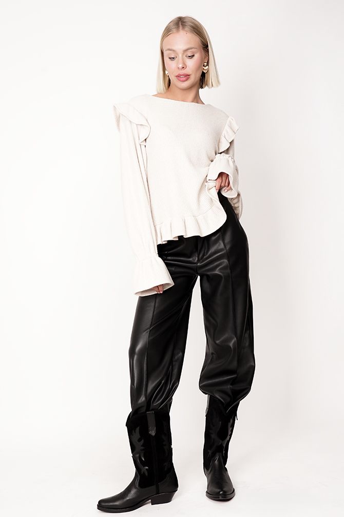Edith Ruffled Sweater
