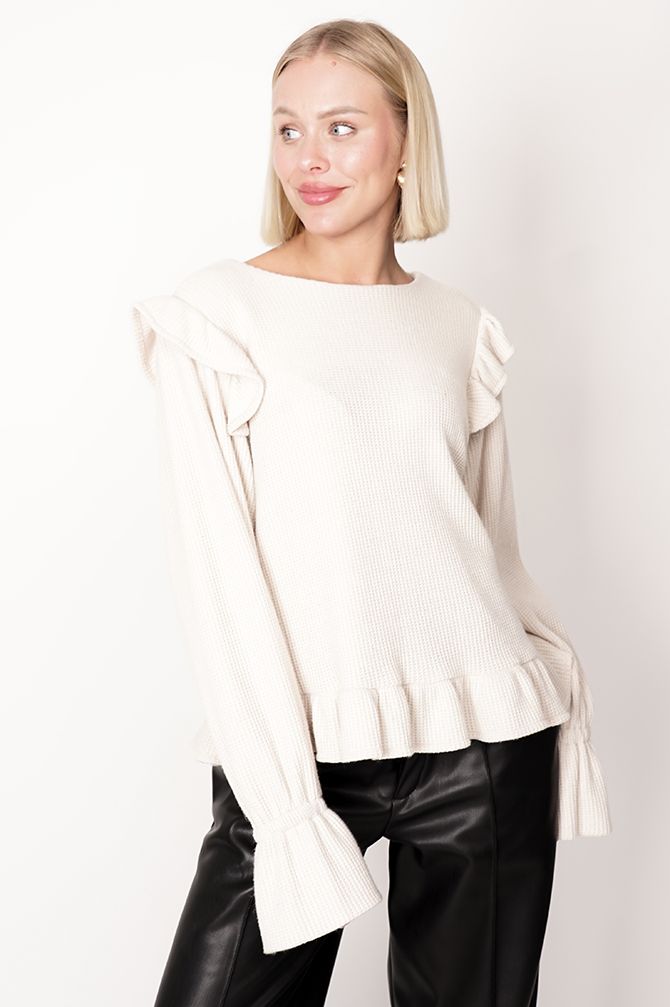 Edith Ruffled Sweater