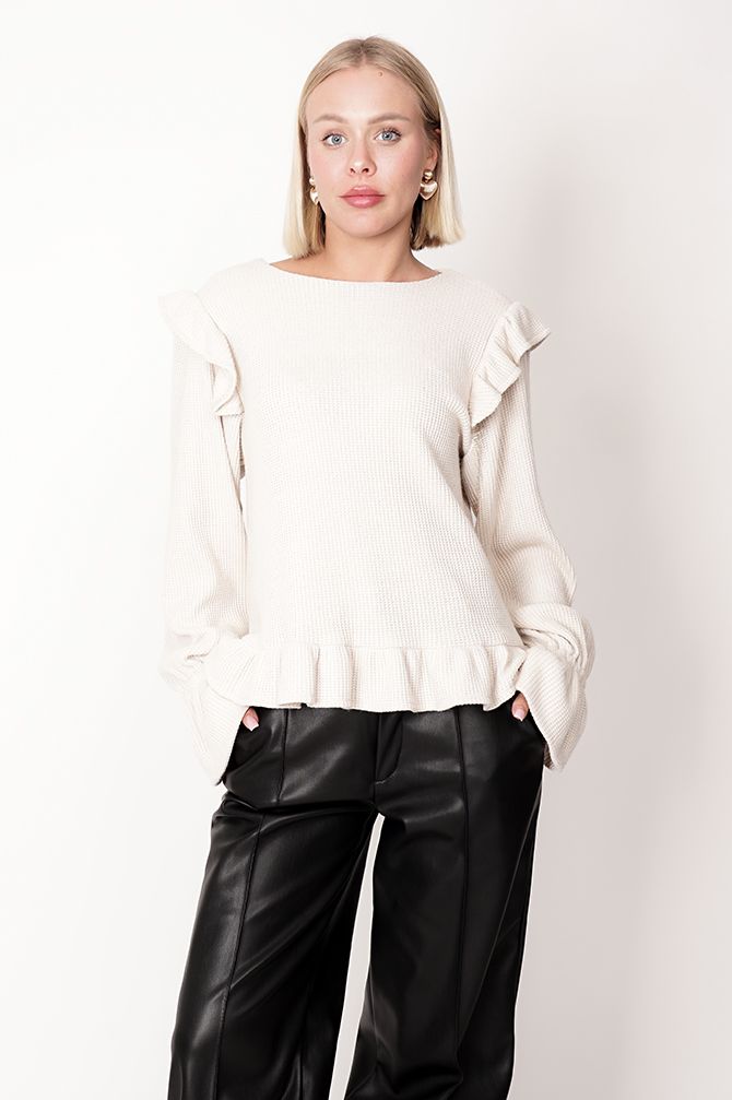 Edith Ruffled Sweater