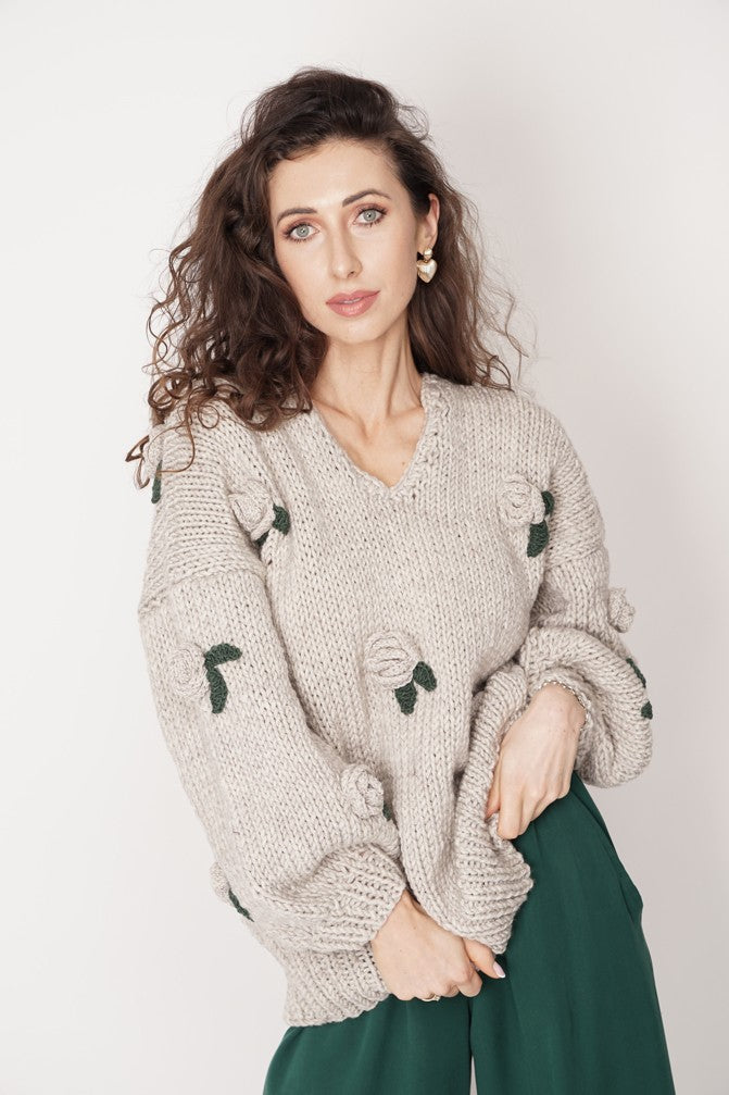 HANDMADE Rose Sweater