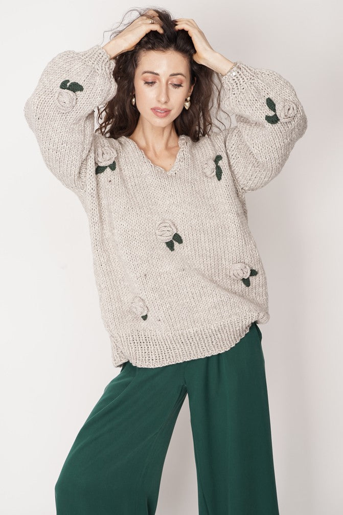 HANDMADE Rose Sweater