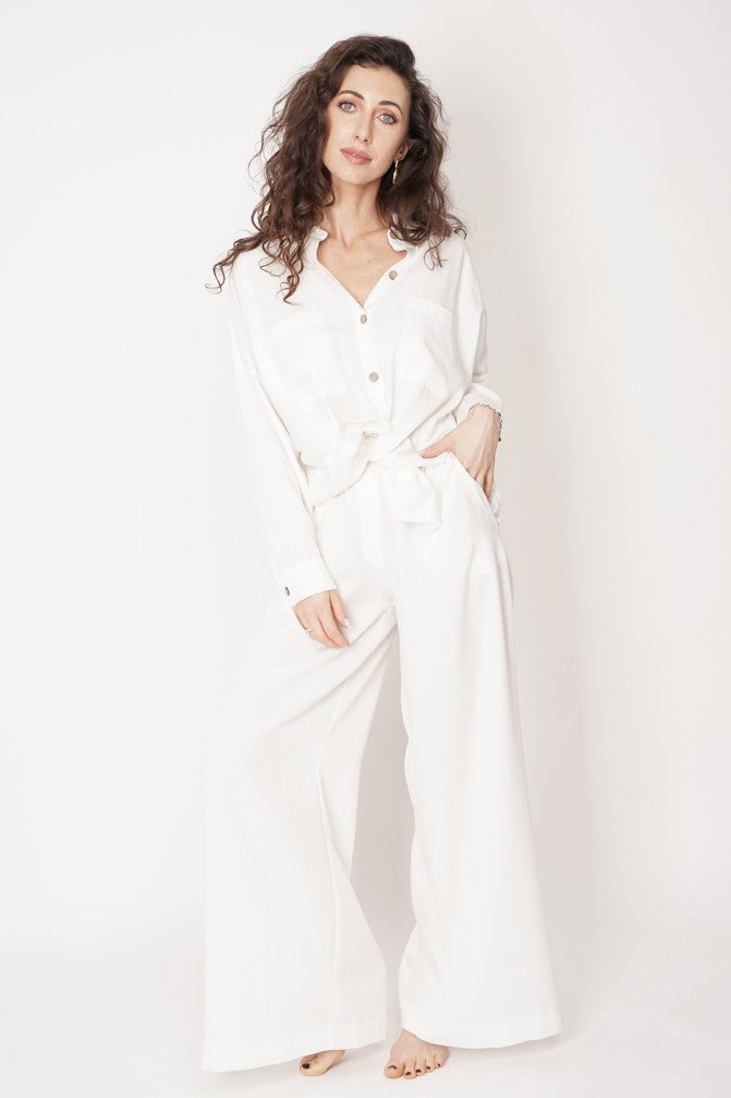 Wide Tencel Trousers