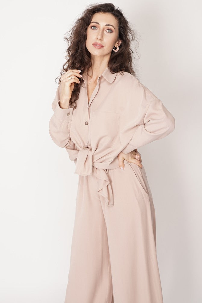 Wide Tencel Trousers