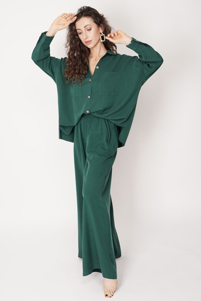 Wide Tencel Trousers