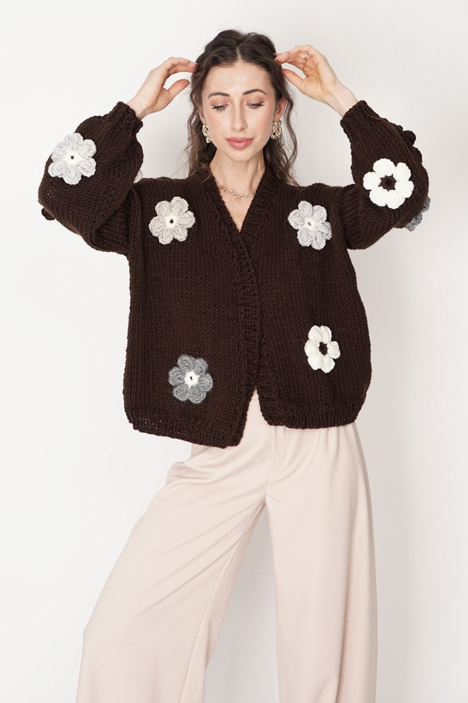 Sweter HAND MADE Flower