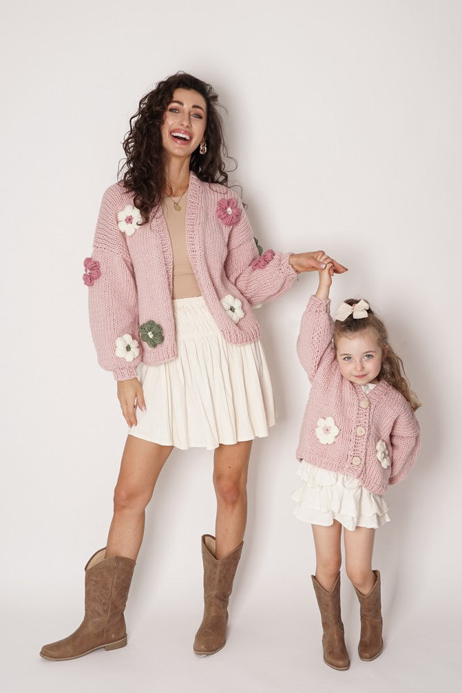 HAND MADE Flower Sweater