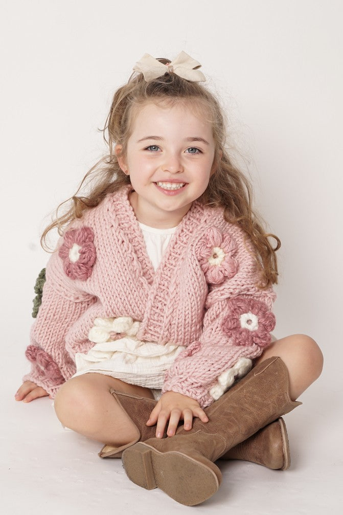Sweter HAND MADE Flower PETIT