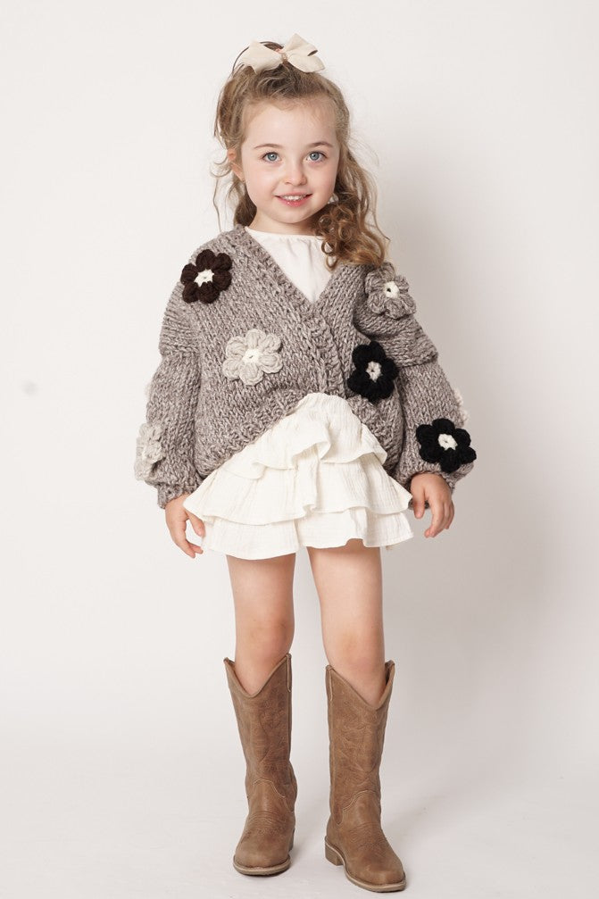 HAND MADE Flower PETIT Sweater
