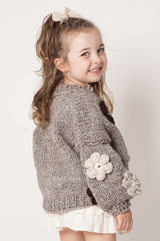 HAND MADE Flower PETIT Sweater