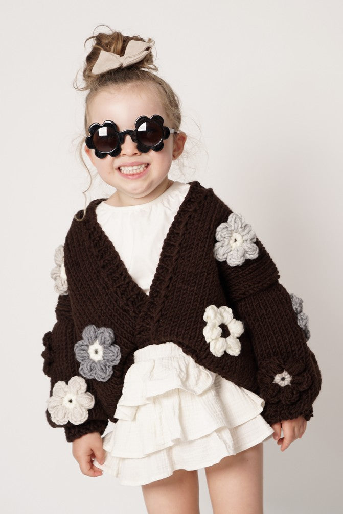 HAND MADE Flower PETIT Sweater