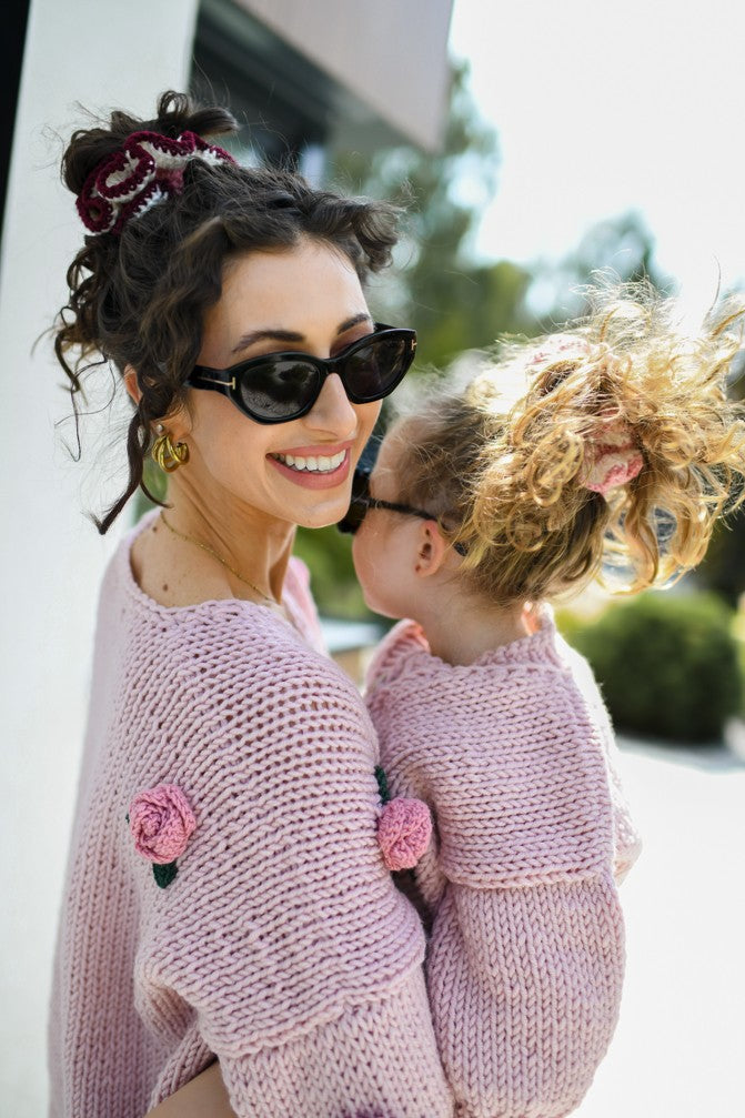 HAND MADE Rose Petit Sweater