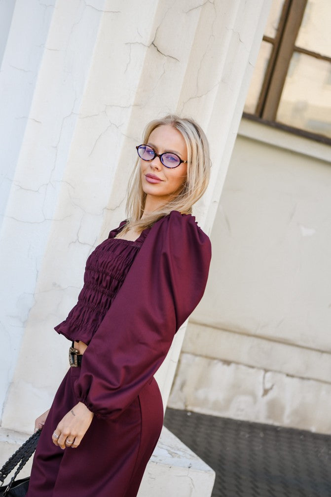 Vintage Blouse with frowning