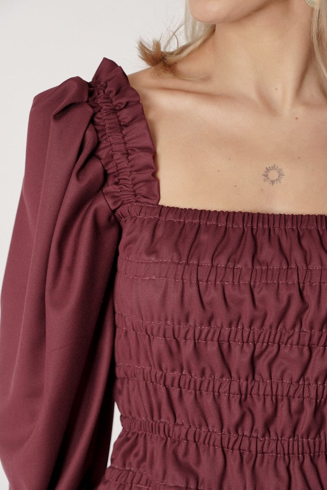 Vintage Blouse with frowning