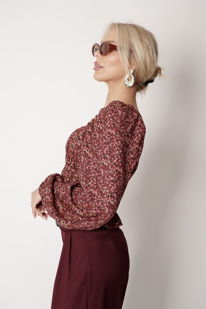 Vintage Blouse with frowning