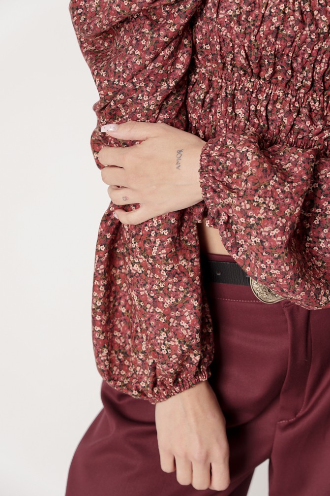 Vintage Blouse with frowning