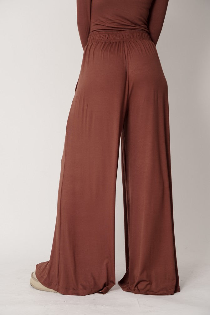 Wide Bamboo Knit Pants