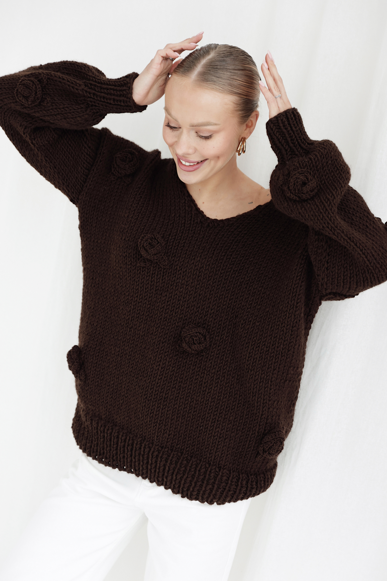 Sweter HAND MADE Rose