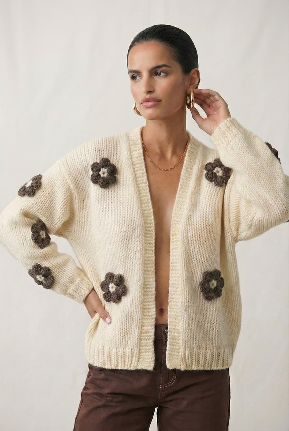 Sweter HAND MADE Flower