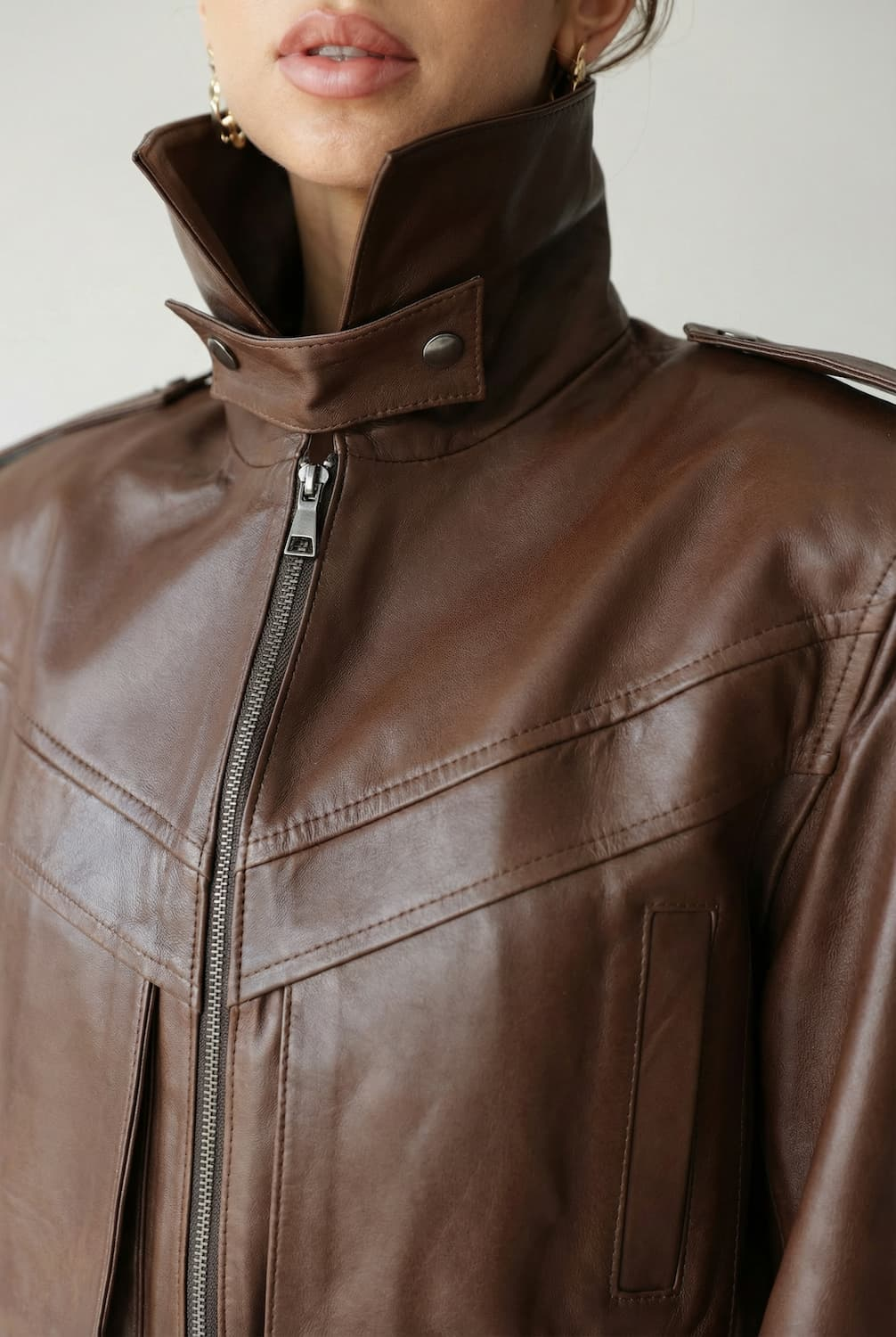 Blair full-grain leather jacket