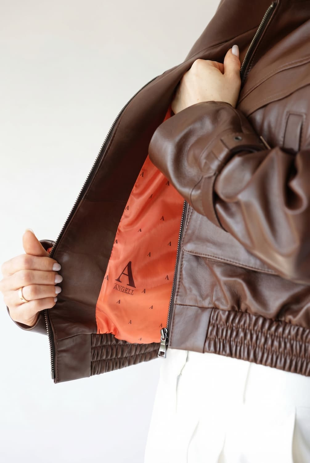 Blair full-grain leather jacket
