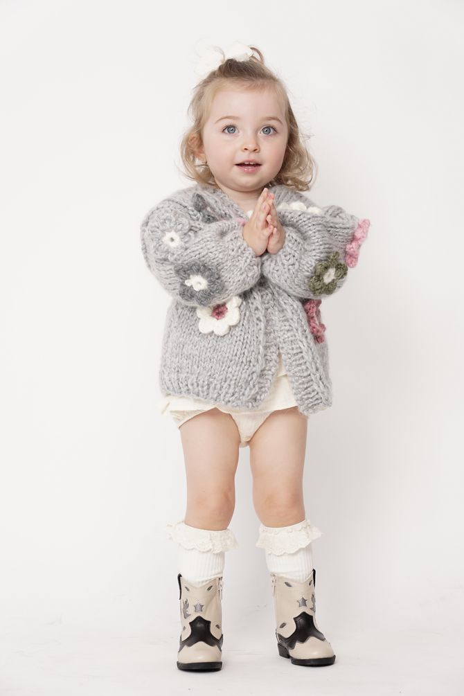 HAND MADE Flower PETIT Sweater