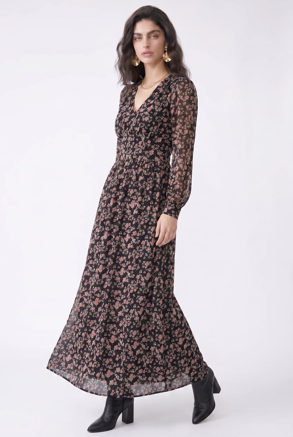 Sukienka Maribel maxi z wiskozy
