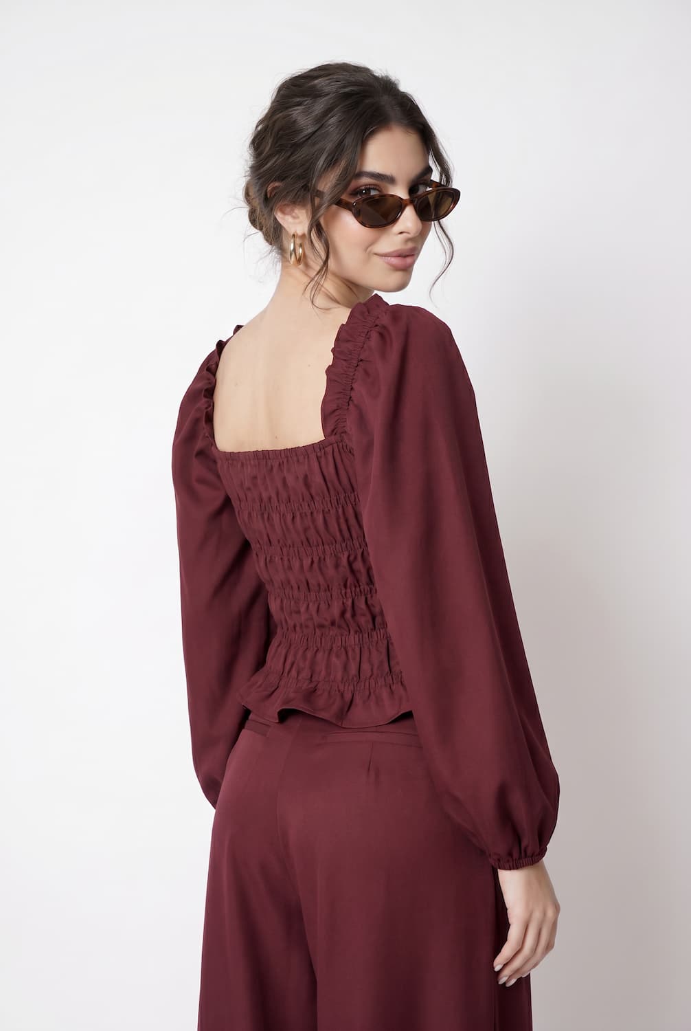 Vintage Blouse with frowning