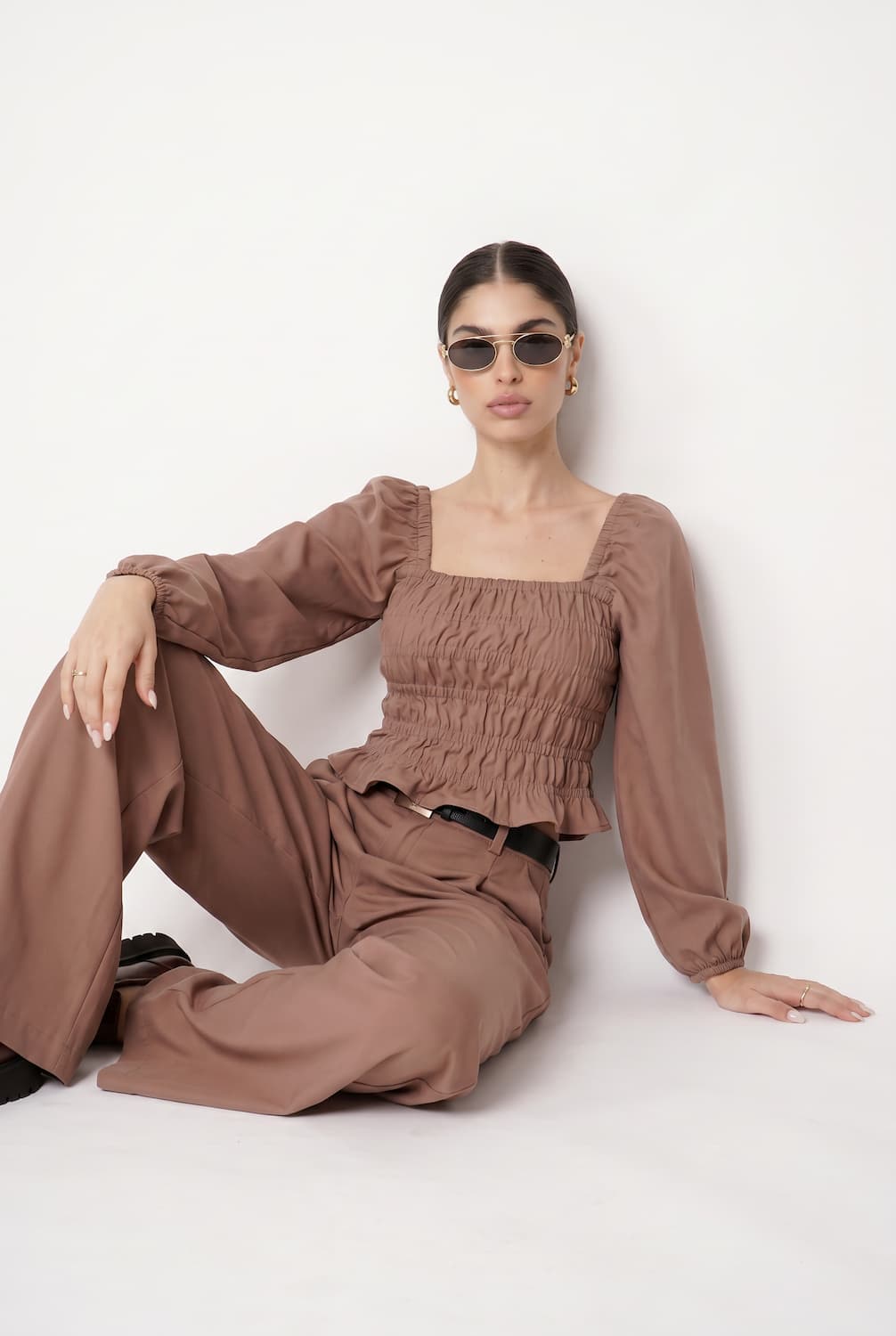 Vintage Blouse with frowning