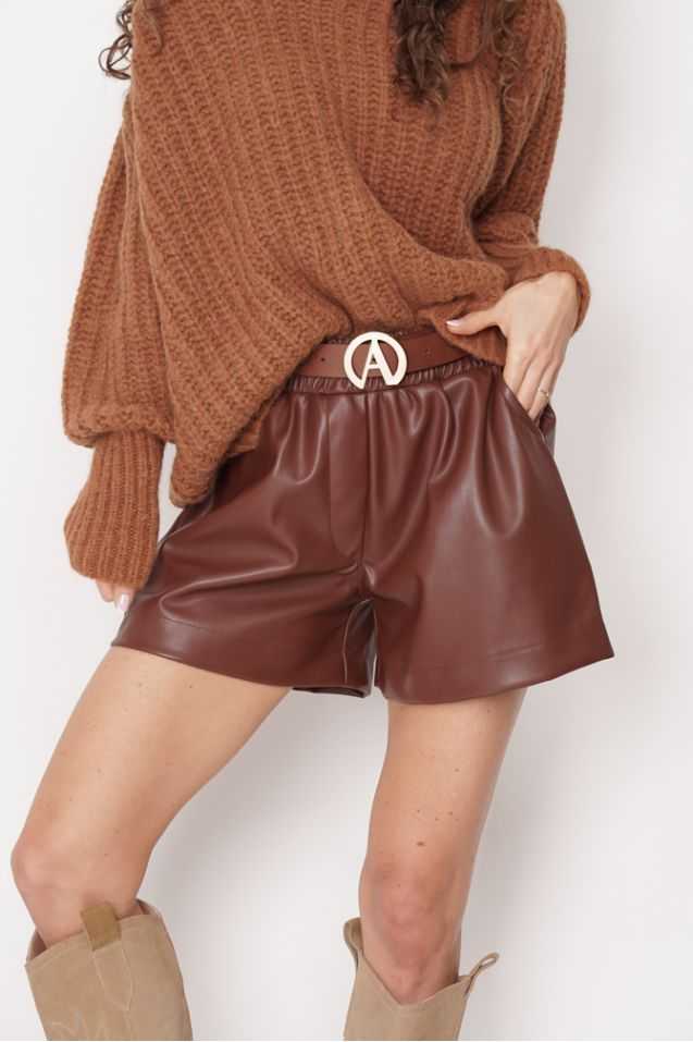 Gia Leather shorts