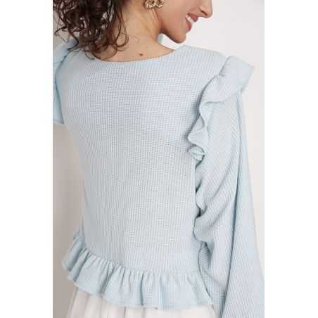 Edith's ruffled sweater 