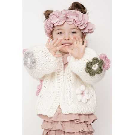 Sweter Hand Made Flower PETIT 