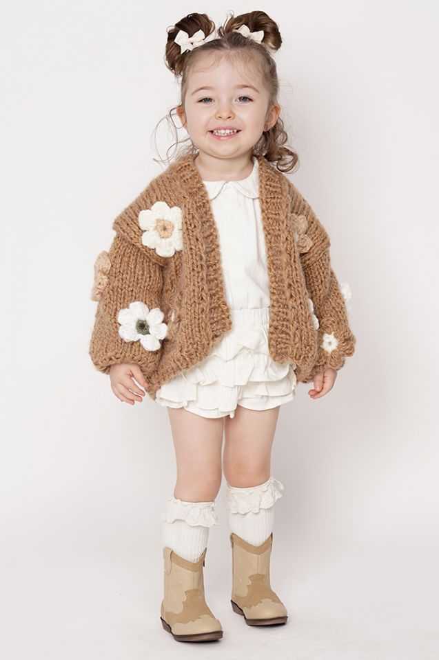 Sweter HAND MADE Flower PETIT 