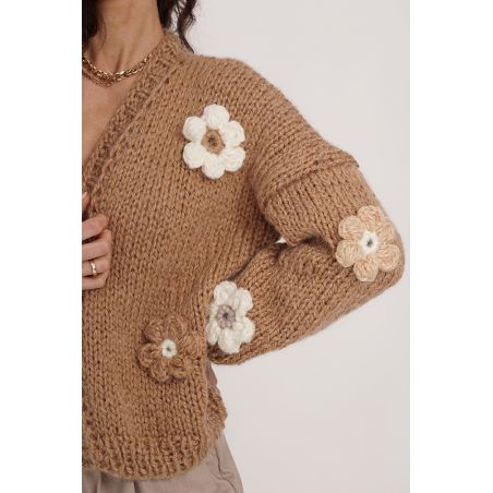 Sweter Hand Made Flower 