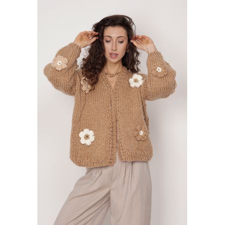 Sweter Hand Made Flower 