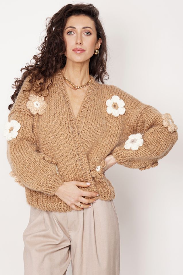 Sweter Hand Made Flower 