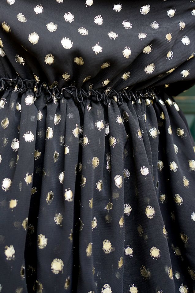 Gold Dots Dress 