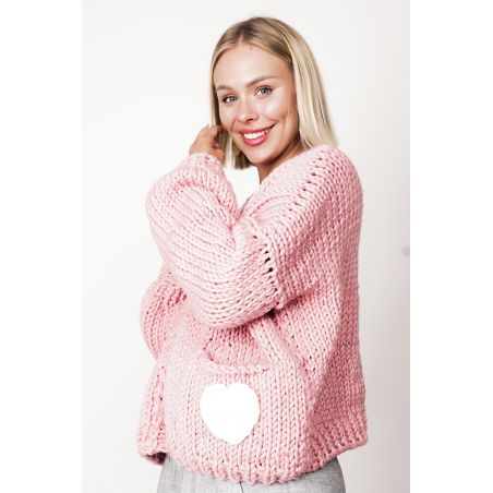 Sweter HAND MADE Heart 