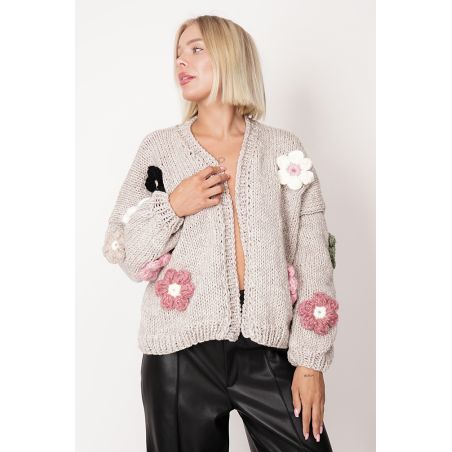 Sweter HAND MADE Flower 