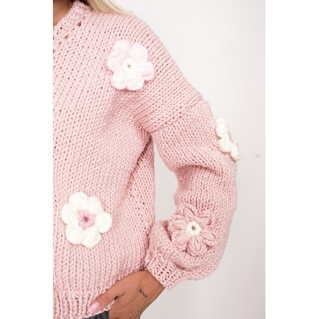 Sweter HAND MADE Flower 