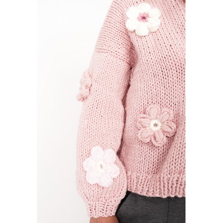 Sweter HAND MADE Flower 