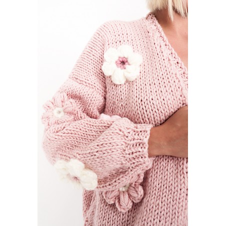 Sweter HAND MADE Flower 