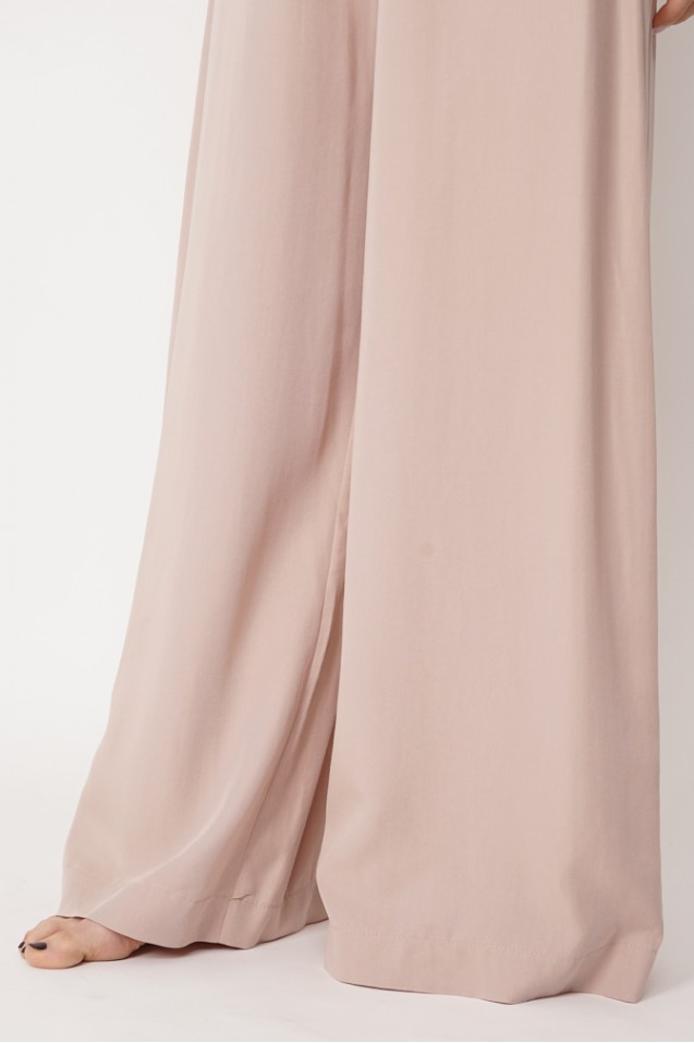 copy of Wide-leg tencel trousers