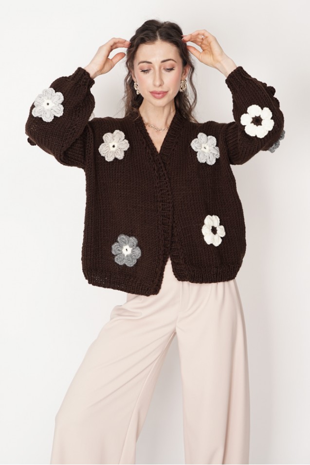 Sweter HAND MADE Flower