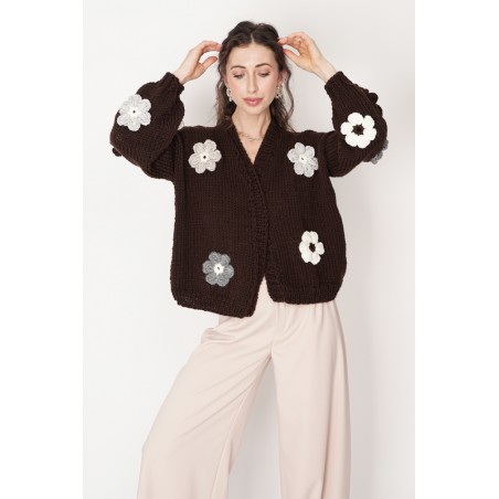 Sweter HAND MADE Flower 