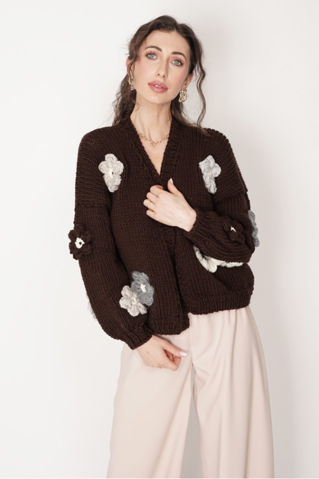 Sweter HAND MADE Flower